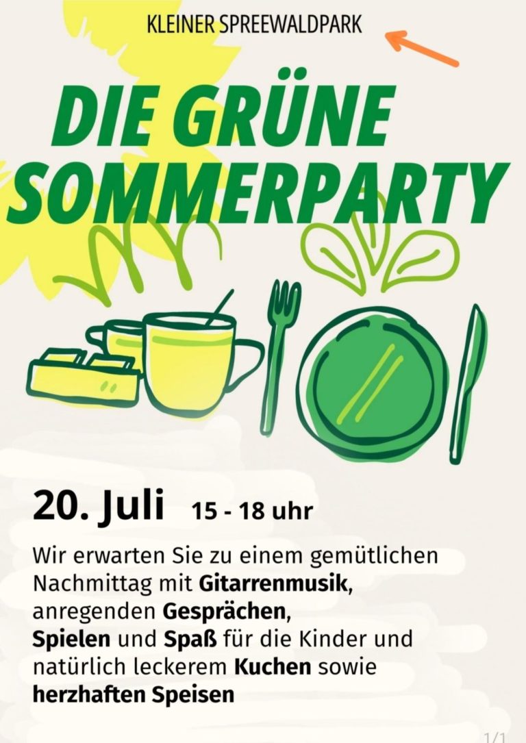 Sommerfest der Schöneicher Bündnisgrünen