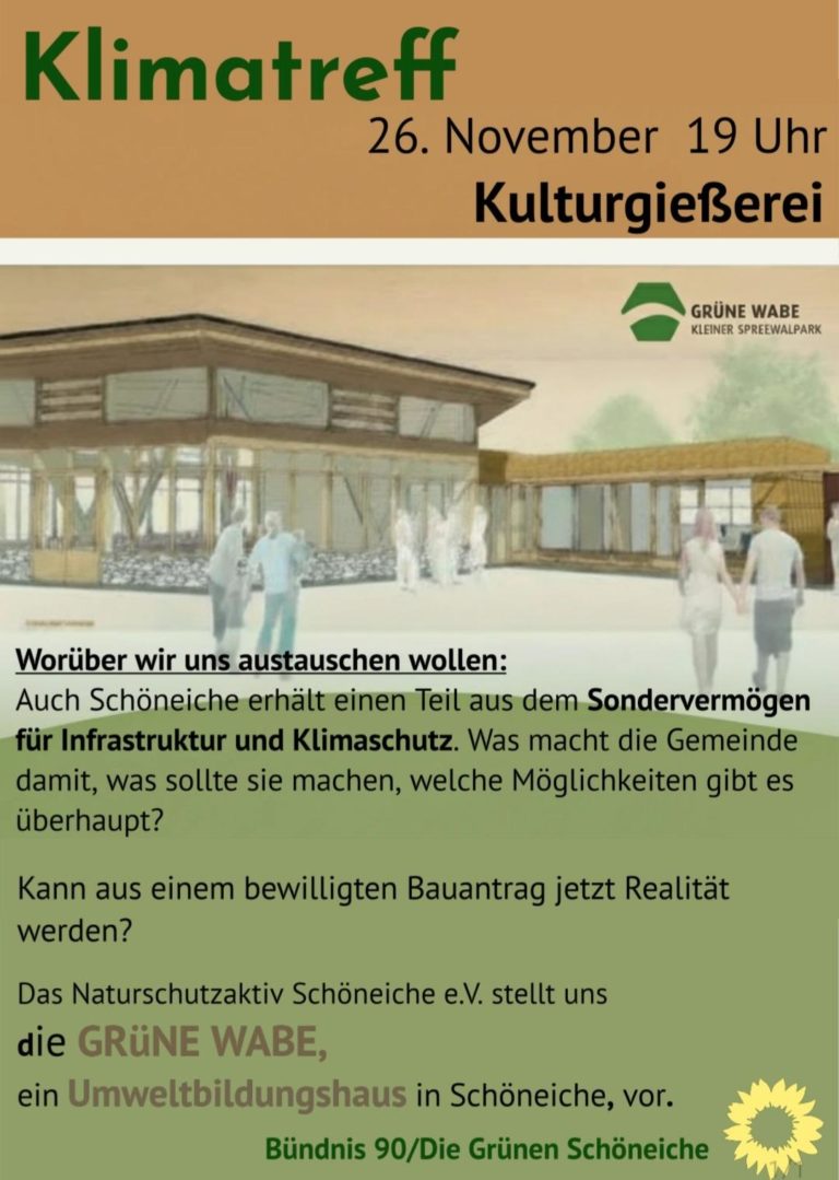 Sondervermögen und Grüne Wabe im Klimatreff