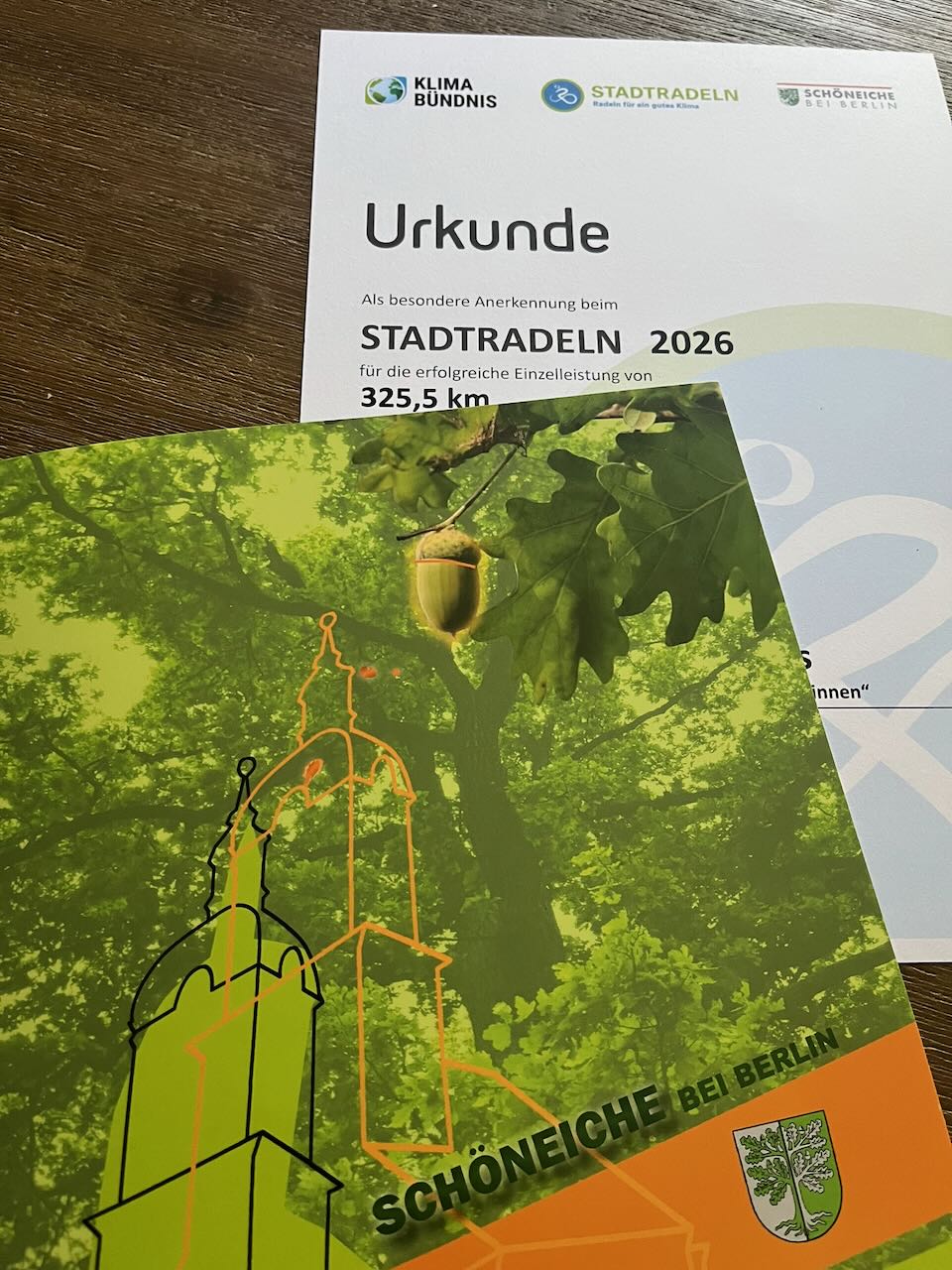 Urkunde Stadtradeln